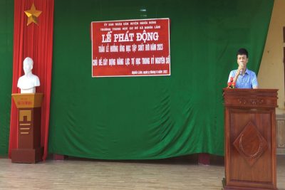 LỄ PHÁT ĐỘNG HƯỞNG ỨNG TUẦN LỄ HỌC TẬP SUỐT ĐỜI 2023- TRƯỜNG THCS NGHĨA LÂM